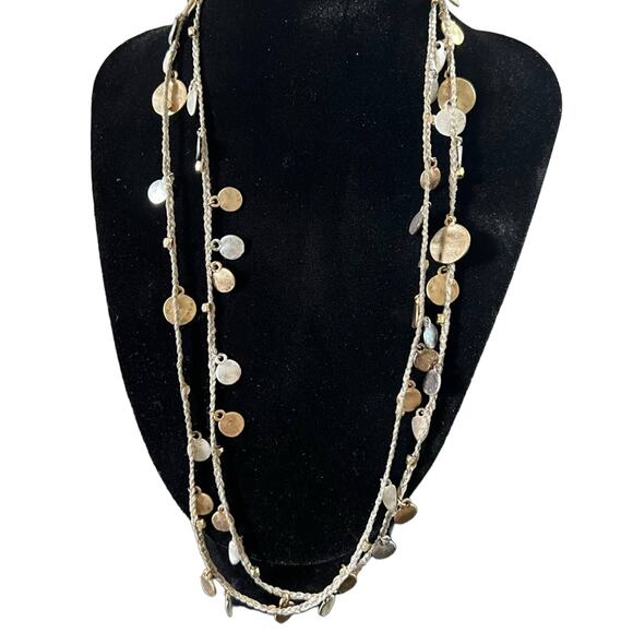 Stella & Dot Versatile Setta Medallion statement Necklace - Picture 2 of 3